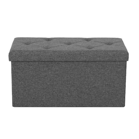 Storage Ottoman With Foam Padded Seat